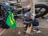 Idosa é atropelada por motociclista na Willy Barth 