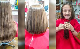 VÍDEO: Menina decide cortar cabelo e doar em São Miguel do Oeste