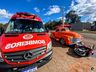Casal fica ferido em acidente na Willy Barth em São Miguel do Oeste
