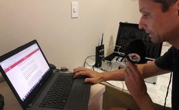 CORONAVÍRUS: Peperi instala estúdio na residência de jornalista para teletrabalho