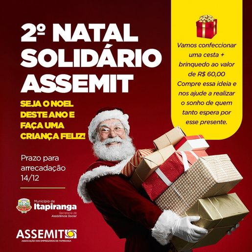 Natal Solidário vai contemplar mais de 200 crianças em Itapiranga