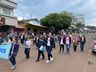 Linha do tempo sobre agricultura e indústria foi trabalhado no desfile cívico