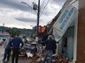 Vídeo: Temporal causa vários estragos em empresas e residências de Mondaí