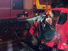 Condutor fica gravemente ferido em acidente na SC-157