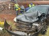 VÍDEO: colisão frontal entre dois veículos deixa motorista ferido na BR 163