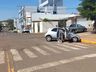 Colisão deixa duas pessoas feridas no centro de São José do Cedro