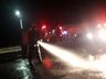 Fogo em pneus interrompe trânsito na SC 163