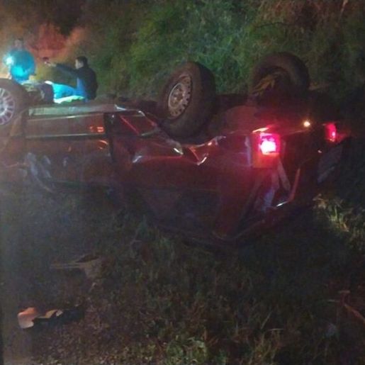 BR 163: vítima de saída de pista seguida de capotamento morre no hospital