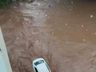 Centro de Quilombo fica embaixo d'água depois de forte chuva 