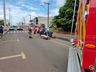 Mulher fica ferida em colisão entre carro e moto em São José do Cedro