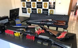 Polícia Civil apreende armas relacionadas à investigação de violência doméstica 