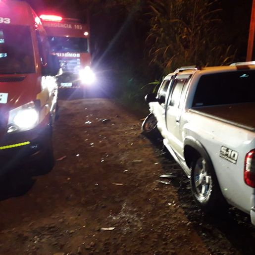 Acidente deixa mulher e criança feridos no interior