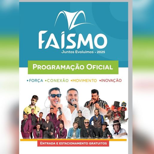 Faismo começa em nove dias com shows, feira e atrações para toda a família