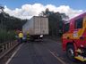 Colisão frontal entre carro e carreta deixa um ferido na SC 161, entre Romelandia e Flor do Sertão 