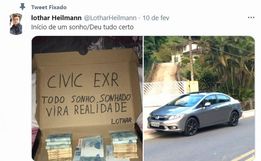 Jovem consegue comprar carro dos sonhos e viraliza nas redes sociais