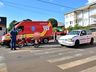 Colisão frontal deixa homem ferido no centro de SMO