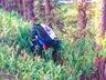 Carro sai da pista e cai em barranco na Willy Barth