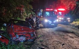 PRF atende acidente com morte na BR-282 entre SMO e Maravilha 