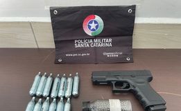 PMR apreende arma de pressão durante abordagem na SC-157