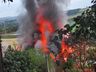 Incêndio destroi casa às margens da SC-163