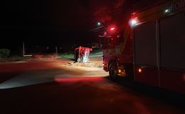 Motorista abandona veículo após capotamento na BR-163, em Dionísio Cerqueira
