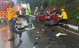 Duas pessoas morrem em grave acidente na BR 282