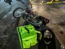 VÍDEO: motociclista fica ferido em acidente no centro de São Miguel do Oeste