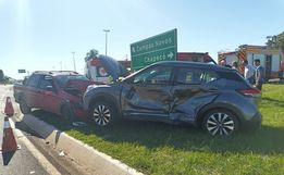 Colisão entre carros deixa seis feridos no Oeste de SC