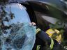 Saída de pista mobiliza bombeiros na BR-282 em São Miguel do Oeste