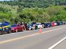 PRF Flagra comboio de veículos rebaixados na BR-282 