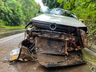 Homem fica ferido em capotamento na BR-282; vídeo