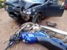 Colisão entre carro e moto deixa mulher ferida em Palma Sola