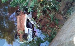 Homem morre após veículo sair da pista e cair em ponte na BR-163