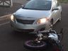 Motociclista fica ferido em colisão com carro no interior de Itapiranga 