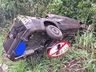 Motorista embriagado sofre acidente na BR-158 em Palmitos