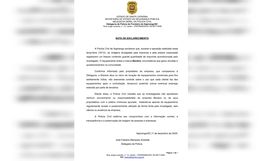 Polícia Civil divulga nota em relação a empresa que apareceu em fotos de operação