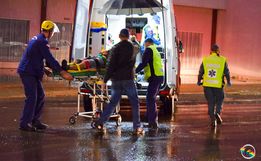 Ciclista é socorrido em estado grave após ser atropelado na Willy Barth  