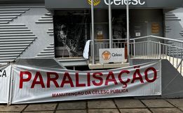 Servidores da Celesc no Extremo Oeste aderem a greve da categoria 