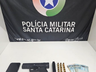 Dois homens são presos por porte ilegal de arma de fogo em bandeirante