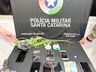 PM flagra trio com drogas, dinheiro e simulacro de arma em São Miguel do Oeste
