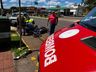 VÍDEO: Acidente entre carro e moto deixa dois feridos em SMO 