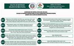 Coleta de materiais no interior vai começar na próxima semana em Descanso