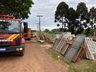 Incêndio em depósito de pneus mobiliza Bombeiros em SMOeste 
