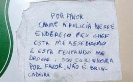 Jovem pede socorro com bilhete em lanche em Chapecó: ‘meu chefe está me assediando’