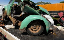 VÍDEO: Confira como ficou o Fusca após acidente que resultou na morte de idoso em Anchieta