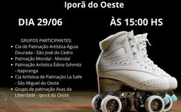 Intercâmbio de Patinação acontece neste sábado em Iporã do Oeste 