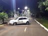 Motorista capota carro no centro de Mondaí e tem CNH apreendida