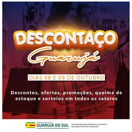 Descontaço Guarujá acontece nesta sexta-feira e sábado