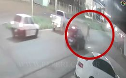 SMO: câmeras registram momento em que idoso é atropelado