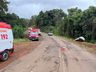 Colisão deixa três pessoas feridas na SC 305, em São Lourenço do Oeste 
